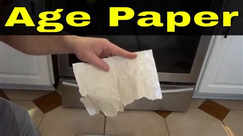 how to age paper quickly.